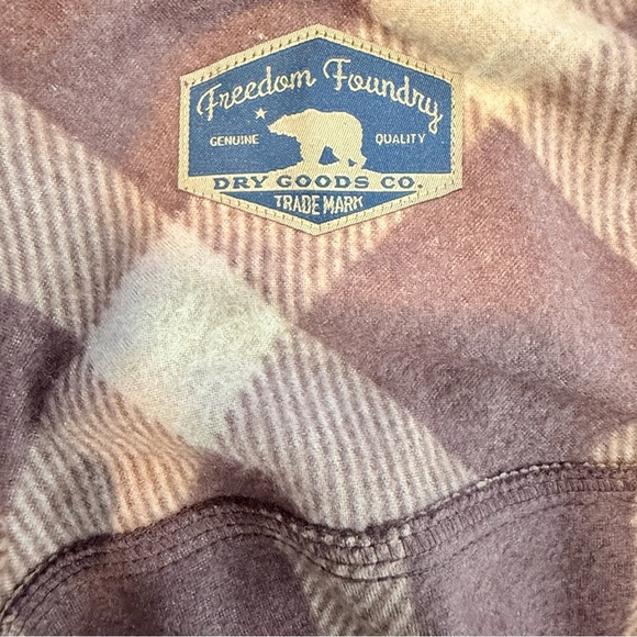 Brown and Tan Plaid Button-Up Shirt - Picture 7 of 7